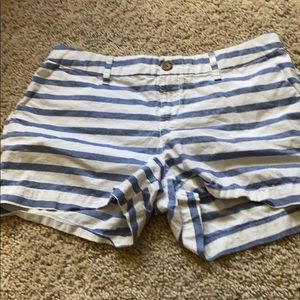 Blue and White Striped Shorts! Super Comfy!